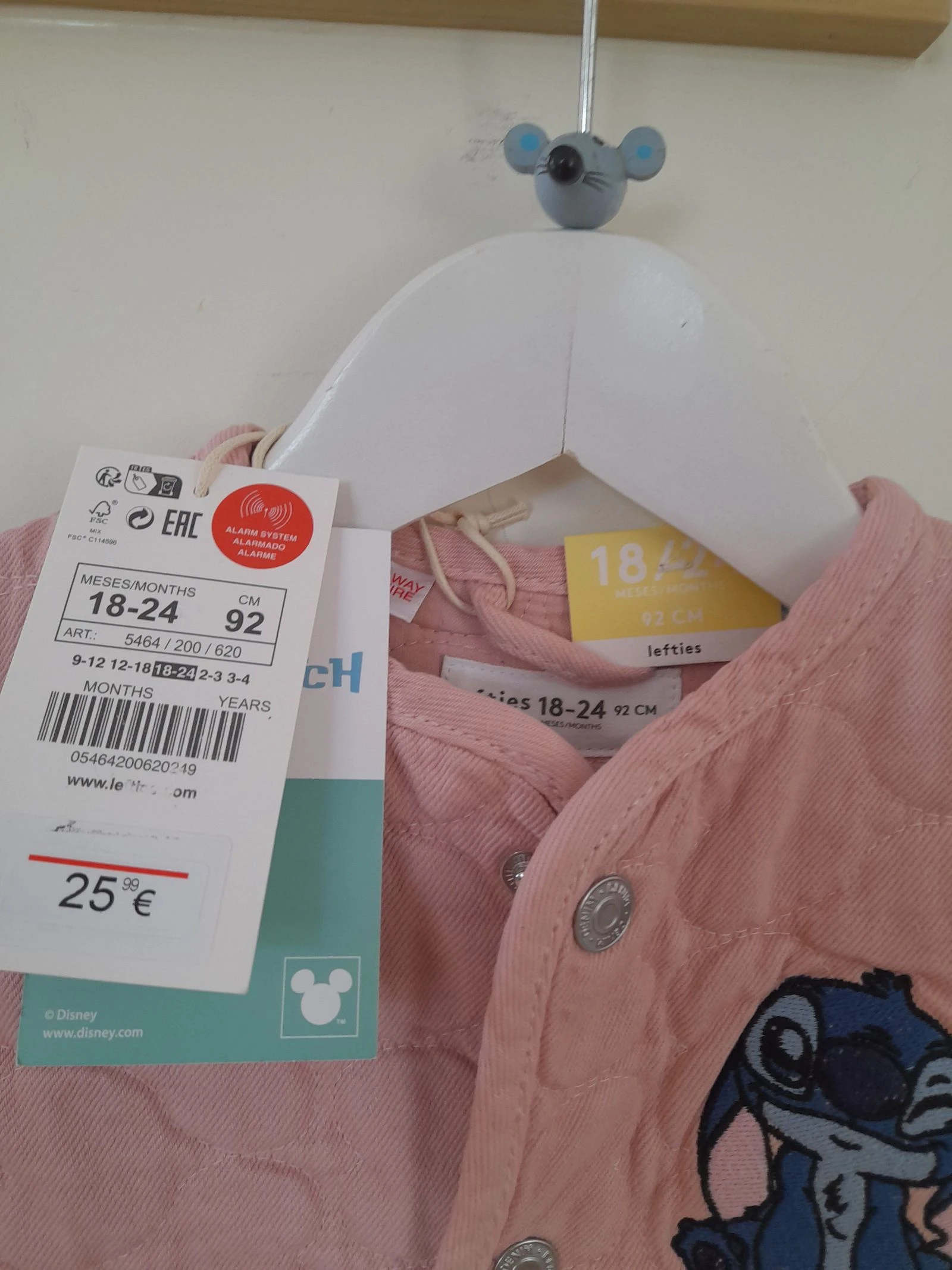 Regresso às Aulas - Blusão Lefties Stitch 18/24 meses – photo 3